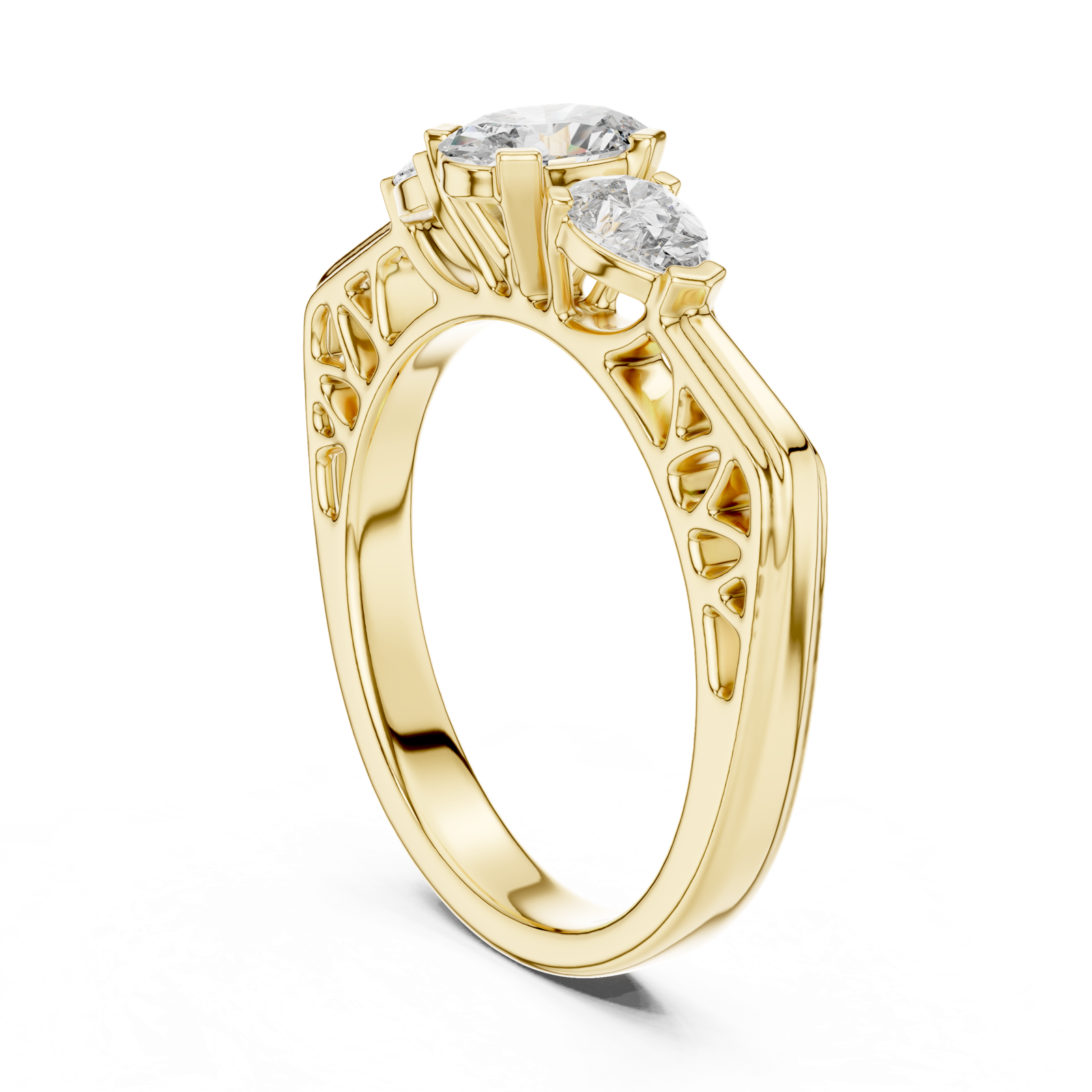 Gold Ring LR-0031, Yellow Gold, view 1