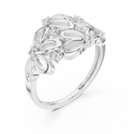 Gold Ring 12-10070@L, White Gold, view 2