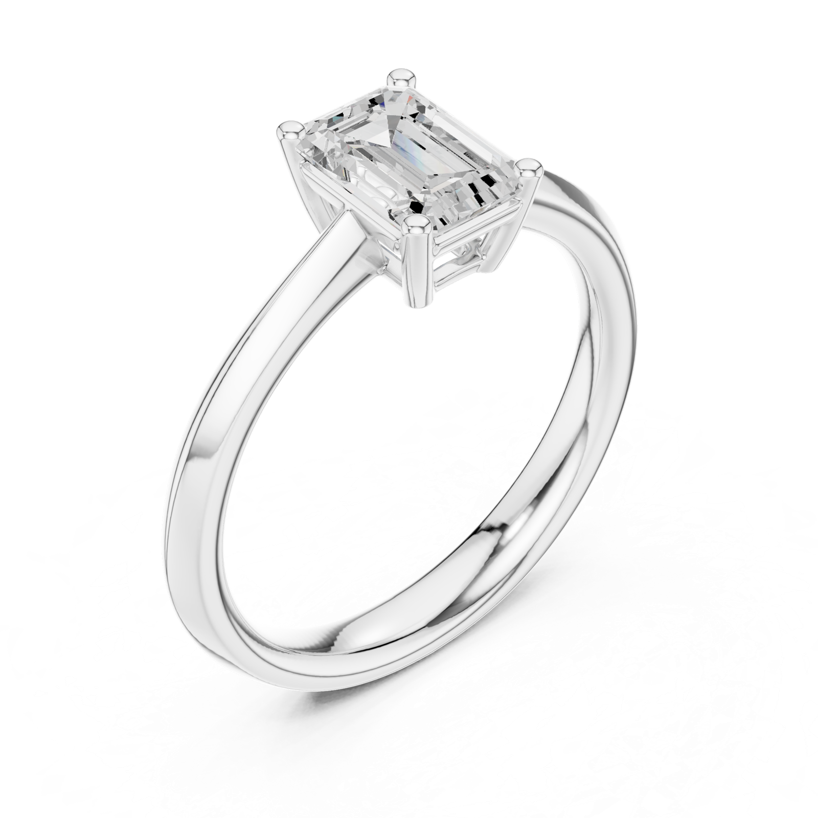 Gold Ring DDLR-537, White Gold, view 2