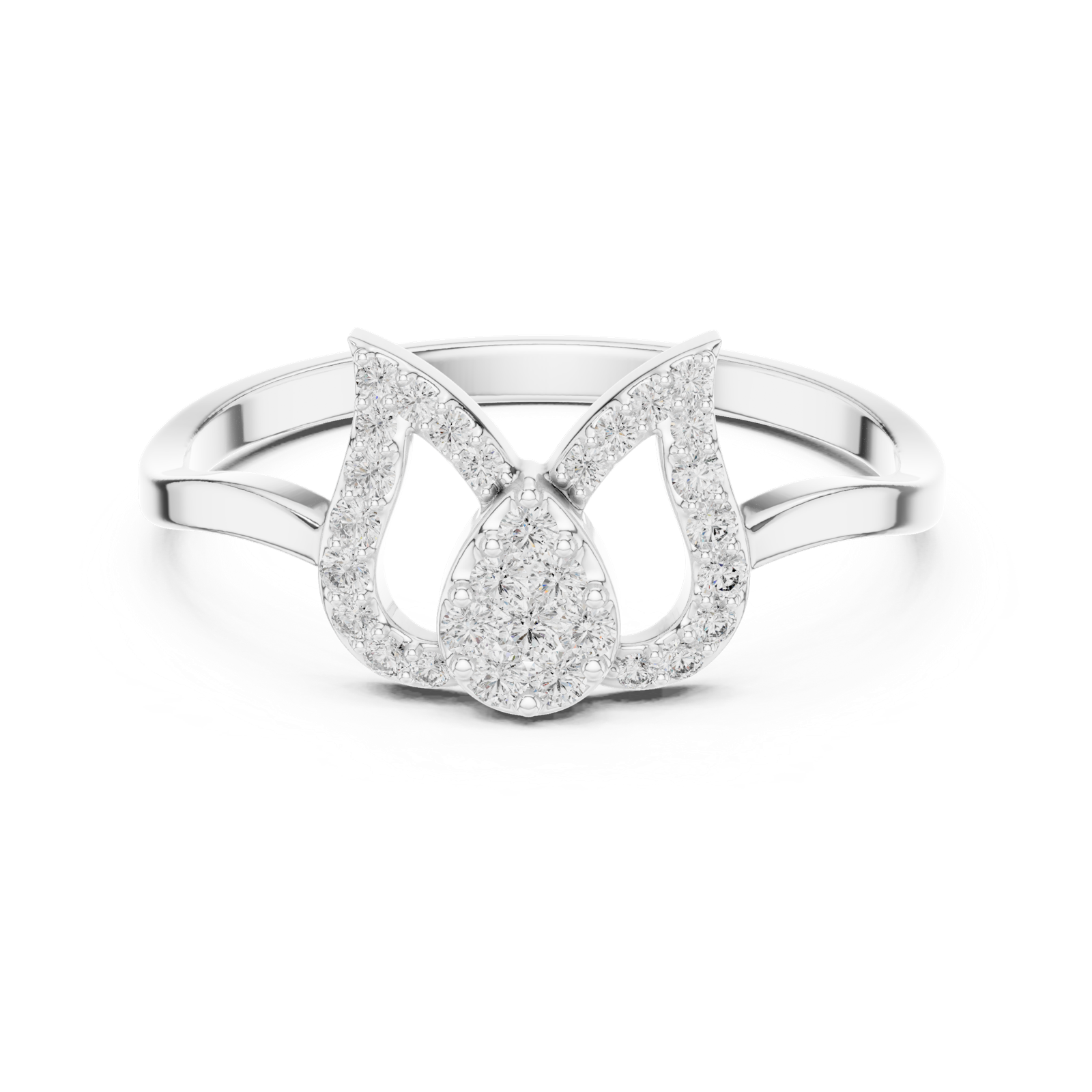 Gold Ring 1 (169), White Gold, view 4