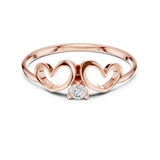 Gold Ring 1 (243), Rose Gold, view 4
