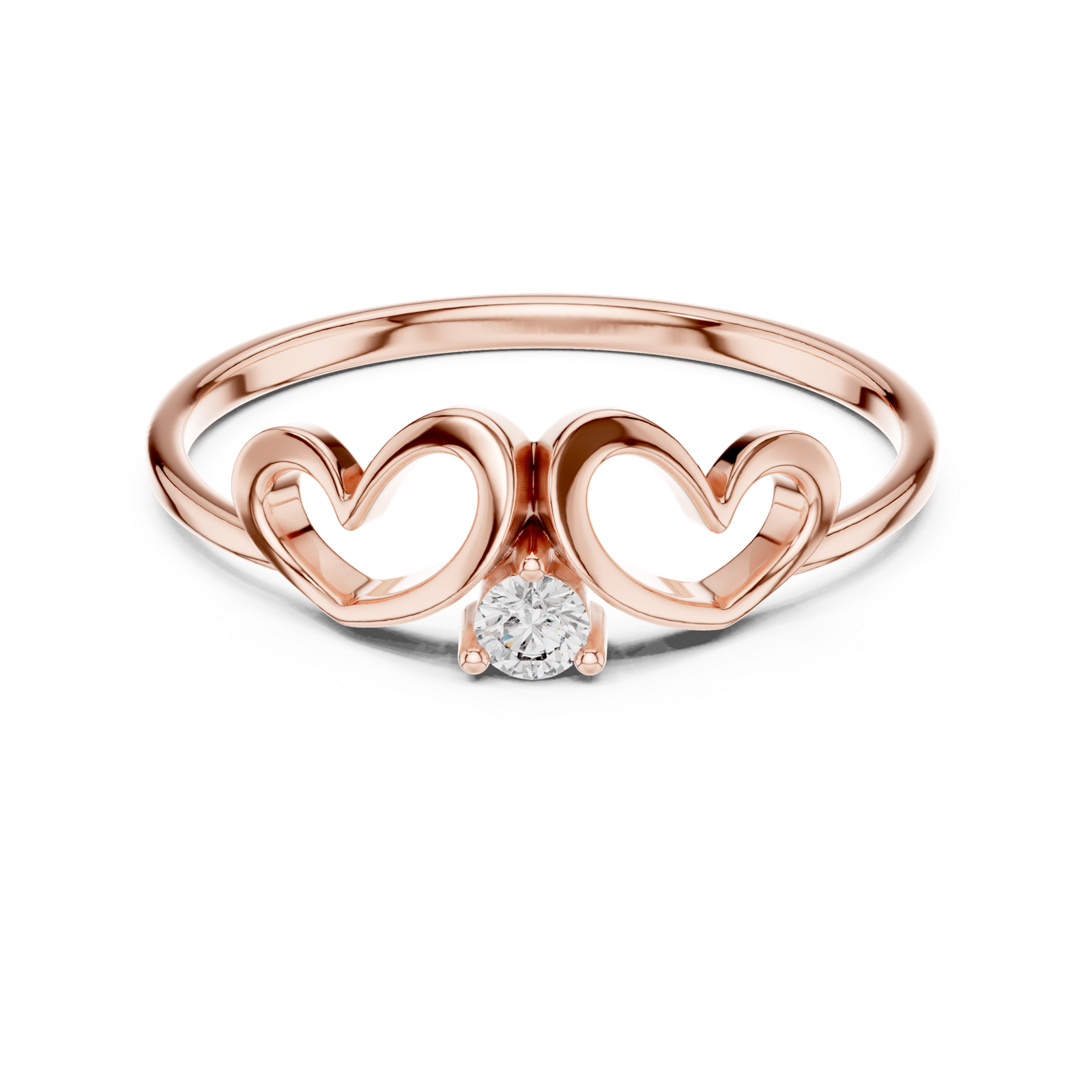 Gold Ring 1 (243), Rose Gold, view 4