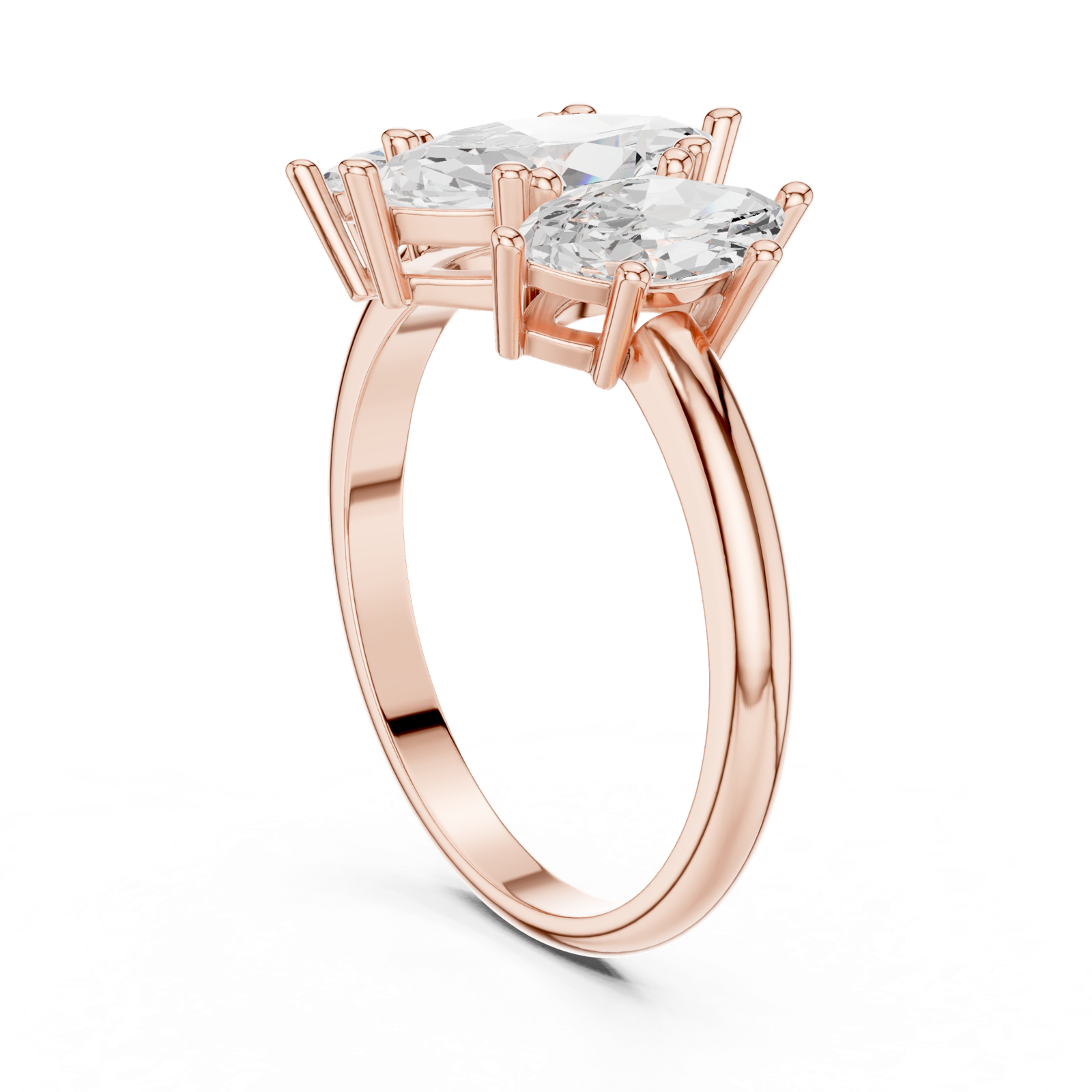 Gold Ring DDLR-1106, Rose Gold, view 1