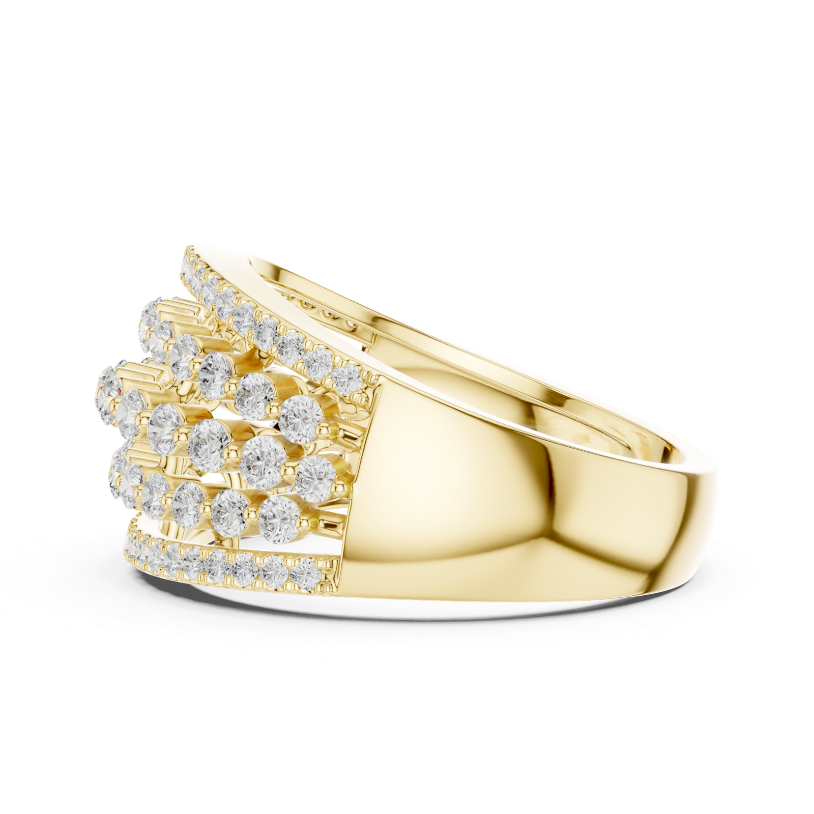 Gold Ring DDLR-759, Yellow Gold, view 3