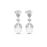Gold Earrings AER-1, White Gold