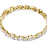 14K Solid Gold Lab Diamond Bracelet, Yellow Gold, view 2