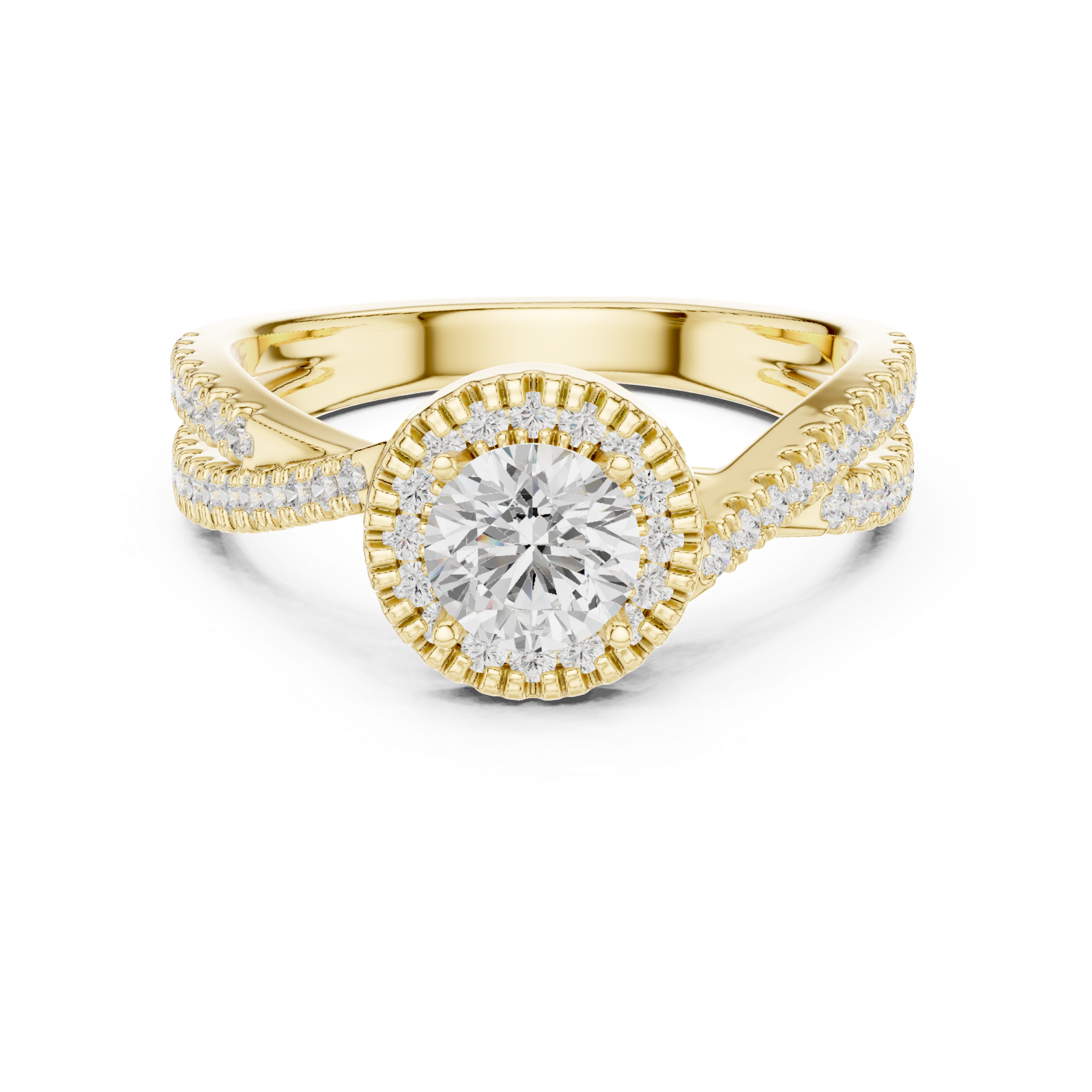 Gold Ring LR-0301, Yellow Gold, view 4