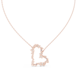Gold Pendant GPD-0008, Rose Gold, view 4