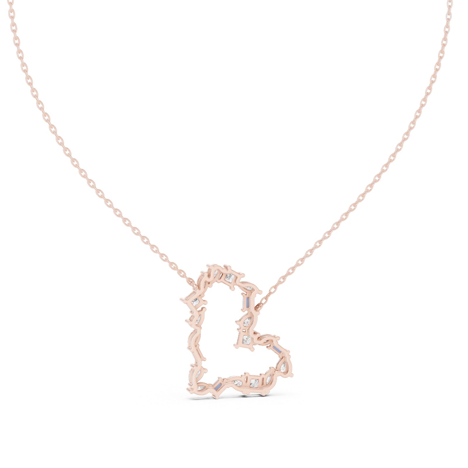 Gold Pendant GPD-0008, Rose Gold, view 4
