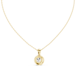 Gold Pendant GPD-0012, Yellow Gold, view 4