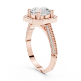 Gold Ring DDLR-407, Rose Gold