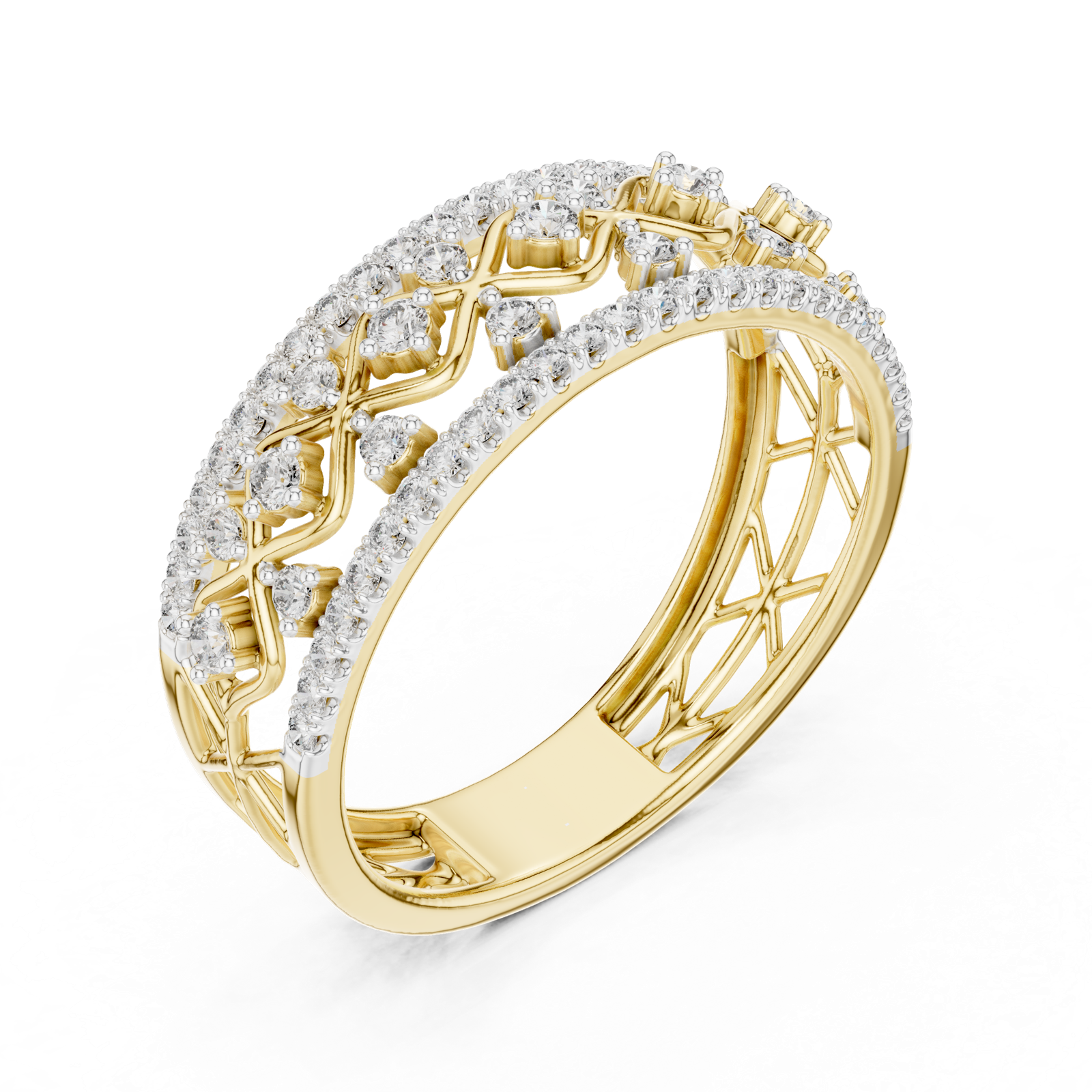 Gold Ring 12-10069@L, Yellow Gold, view 2