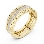 Gold Ring DDLR-423, Yellow Gold, view 2