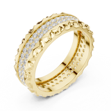 Gold Ring DDLR-423, Yellow Gold, view 2