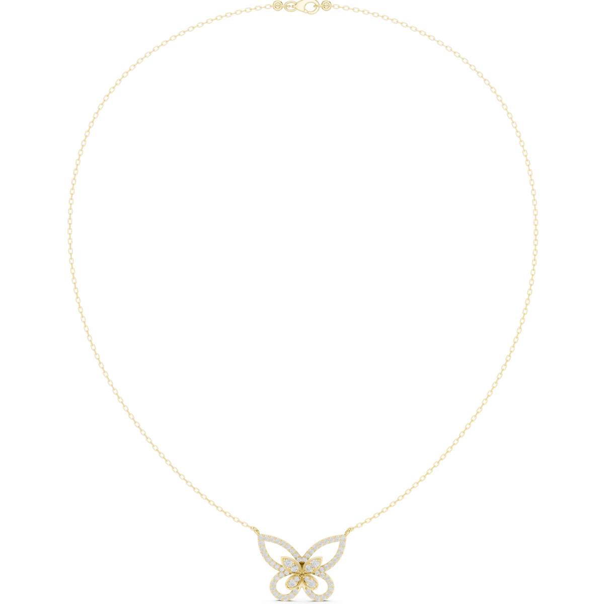 Gold Necklace SBWN (25), Yellow Gold, view 4
