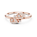 Gold Ring LR-01 (60), Rose Gold, view 4