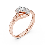 Gold Ring 12-10007@L, Rose Gold, view 2
