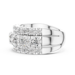 Gold Ring DDLR-047, White Gold, view 3