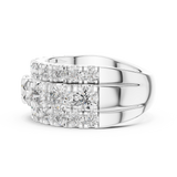 Gold Ring DDLR-047, White Gold, view 3