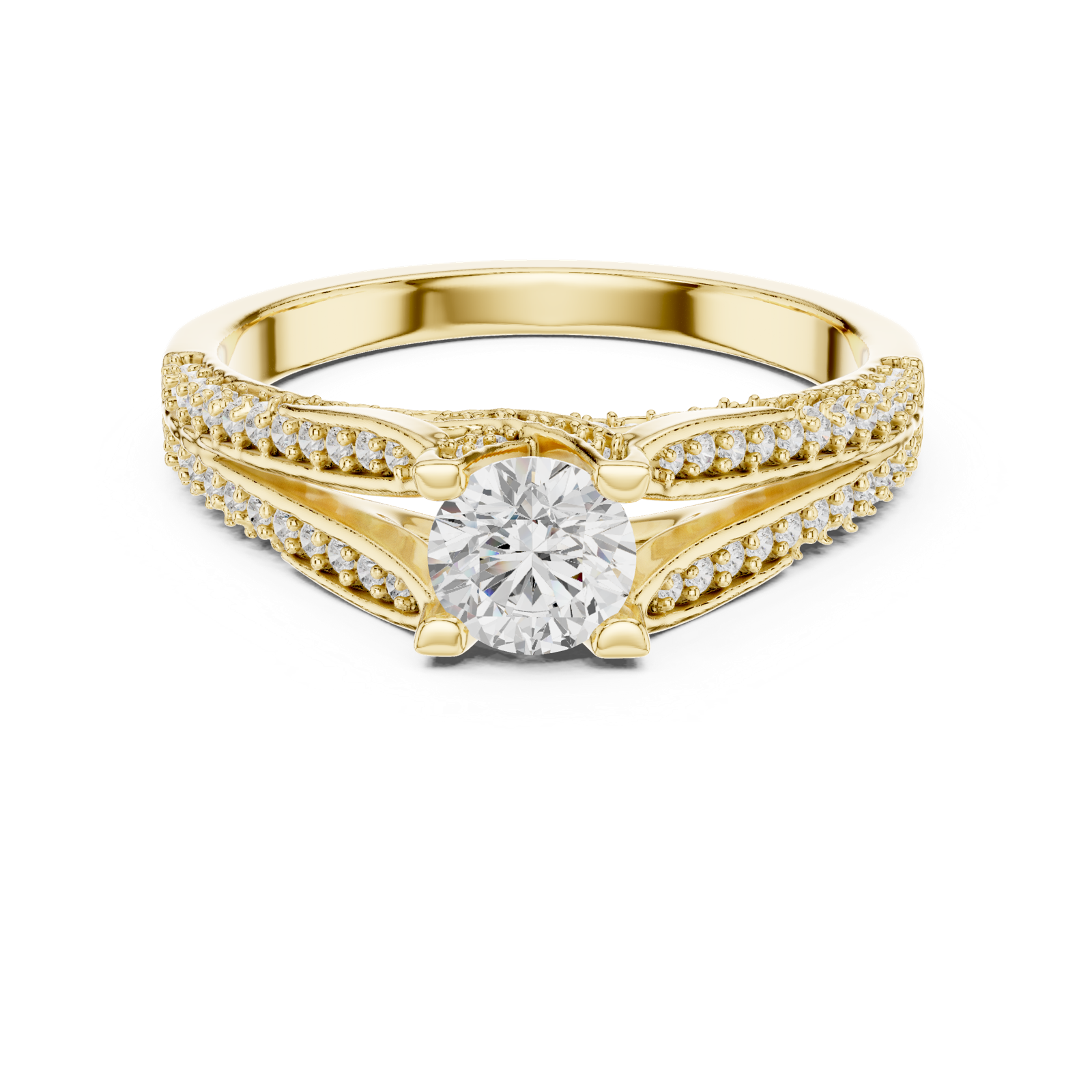 Gold Ring LR-0327, Yellow Gold