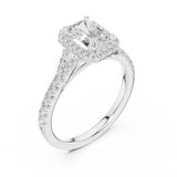 Gold Ring DDLR-913, White Gold, view 2