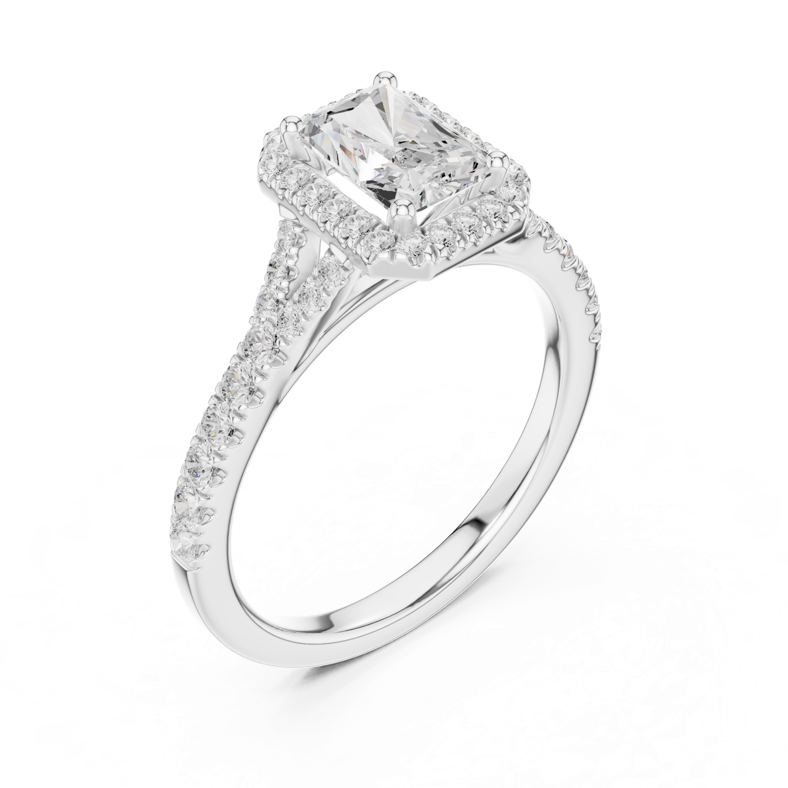 Gold Ring DDLR-913, White Gold, view 2