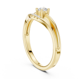 Gold Ring DDLR-830, Yellow Gold, view 1