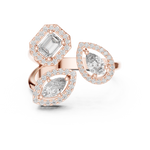 Gold Ring L03-504, Rose Gold, view 4