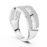 Gold Ring LR-01 (16), White Gold