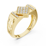 Gold Ring LR-01 (44), Yellow Gold, view 2