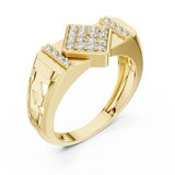 Gold Ring LR-01 (44), Yellow Gold, view 2