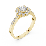 Gold Ring ALR-66, Yellow Gold, view 2