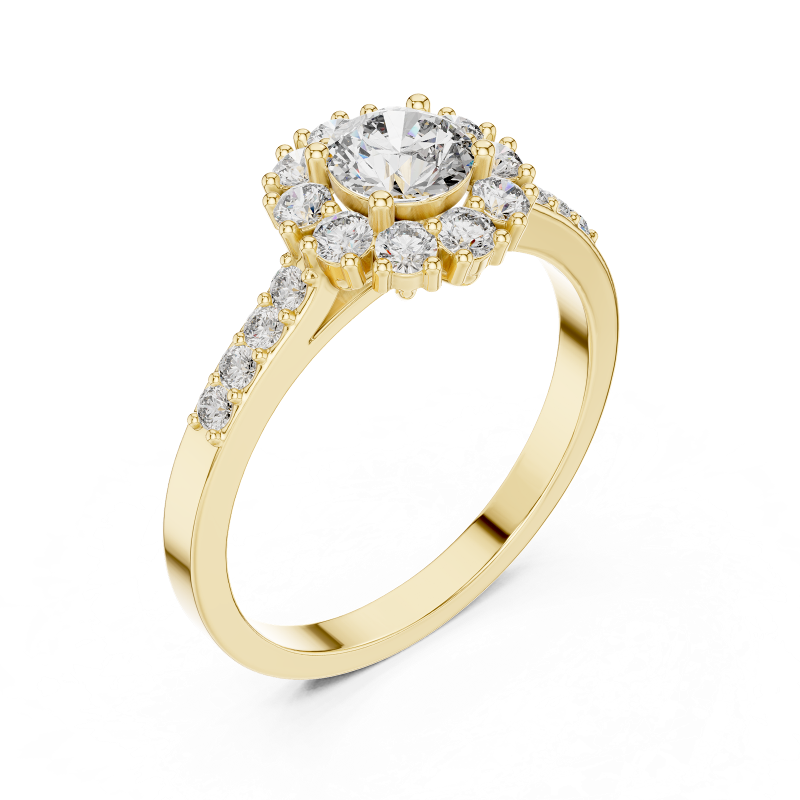 Gold Ring ALR-66, Yellow Gold, view 2
