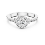 Gold Ring LR-0332, White Gold, view 4