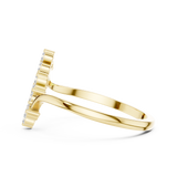 Gold Ring DDLR-742, Yellow Gold, view 3