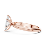 Gold Jewelry L36-6, Marquise center stone, Rose Gold, view 3