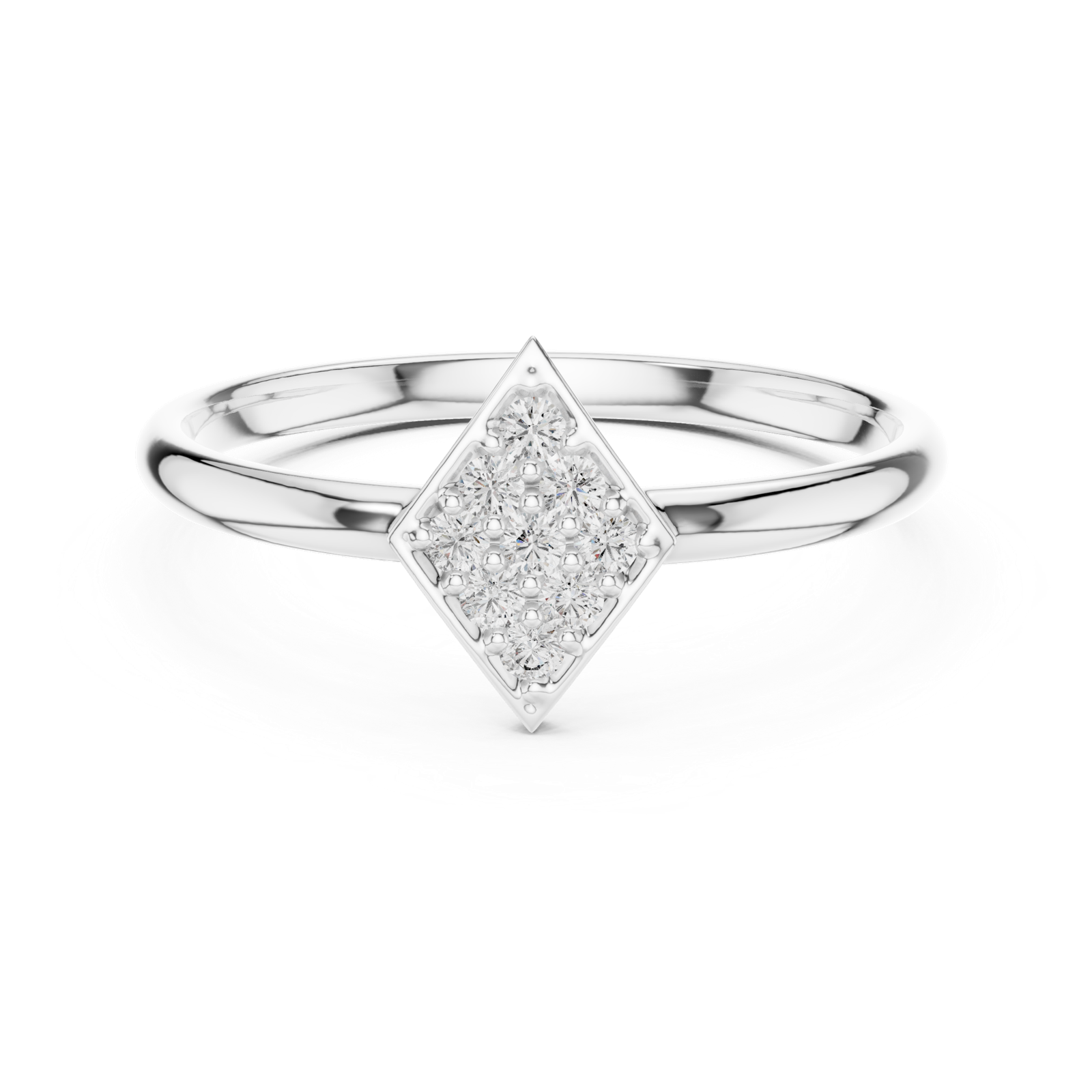 Gold Ring 1 (259), White Gold, view 4