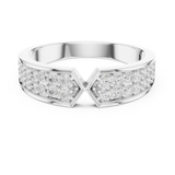 Gold Ring DDLR-457, White Gold, view 4