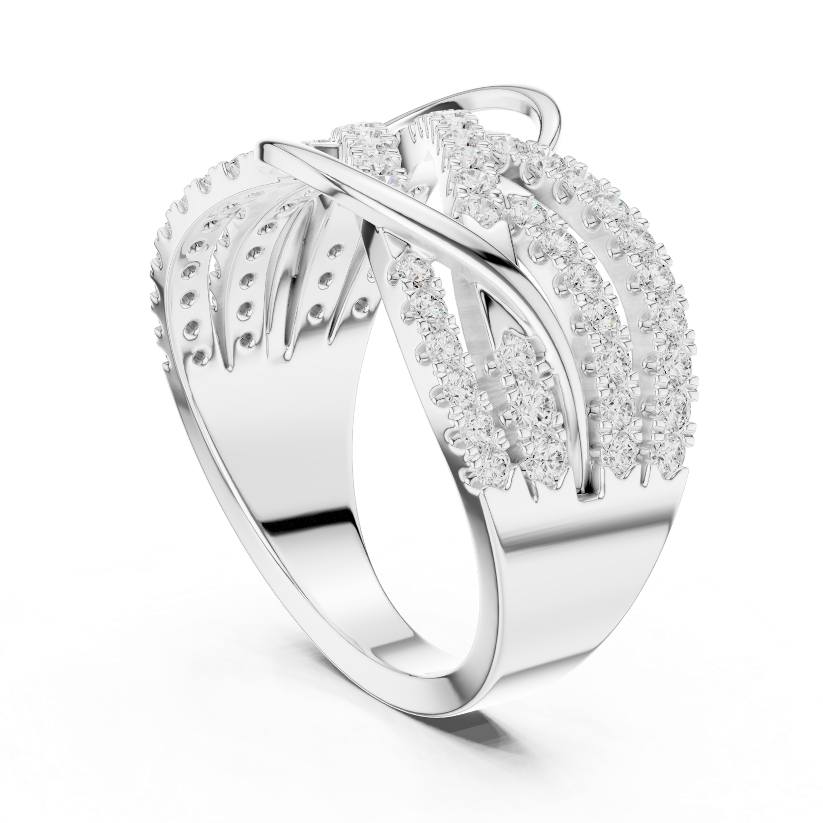 Gold Ring SBWR(42), White Gold, view 1