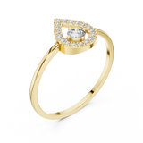 Gold Ring DR-6161, Yellow Gold, view 2