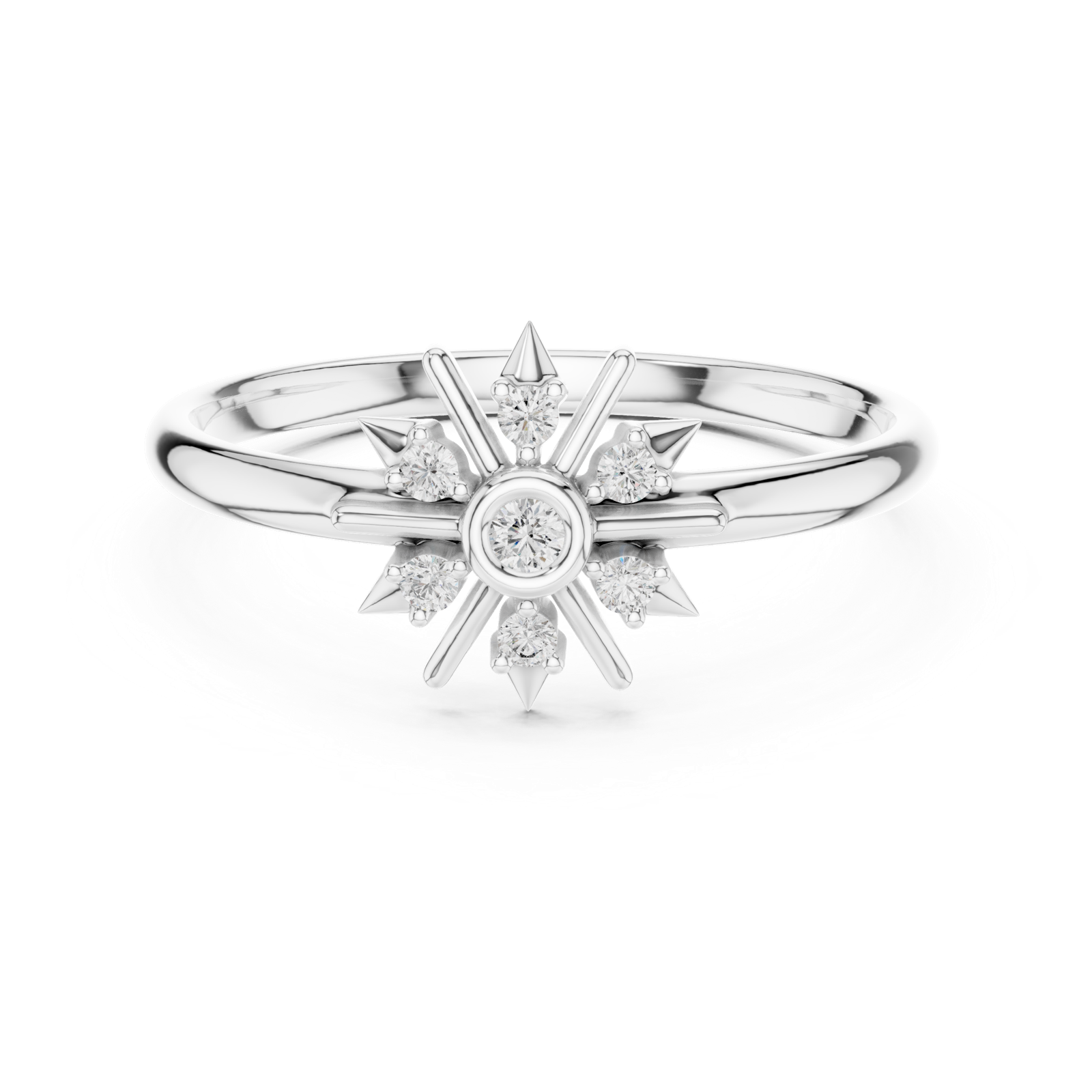 Gold Ring 1 (415), White Gold, view 4
