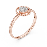 Gold Ring 1 (266), Rose Gold, view 2