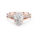 Gold Ring DDLR-996, Rose Gold, view 4