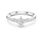 Gold Ring DDLR-518, White Gold