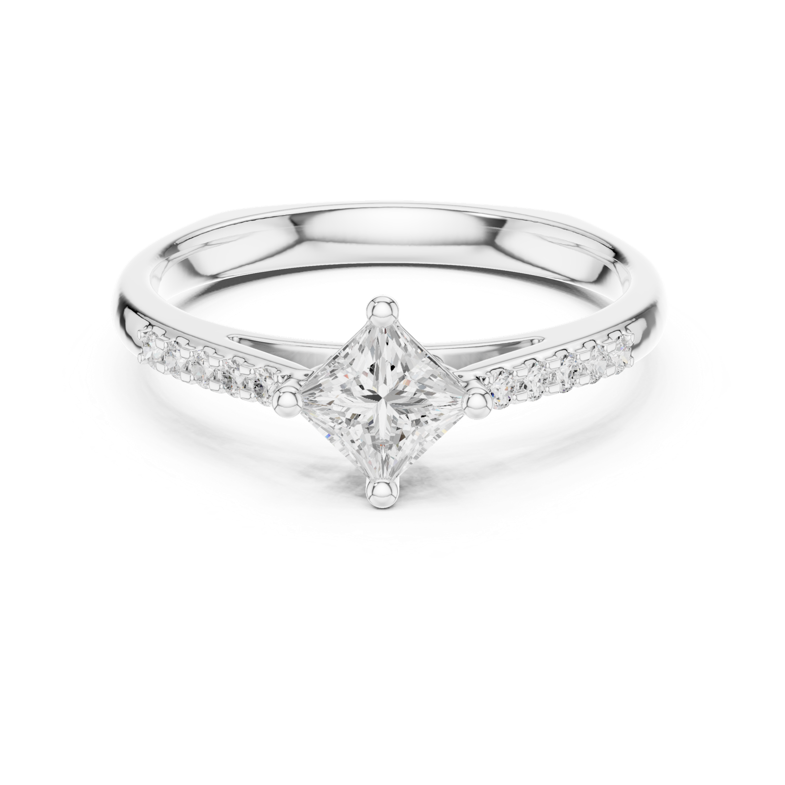 Gold Ring DDLR-518, White Gold