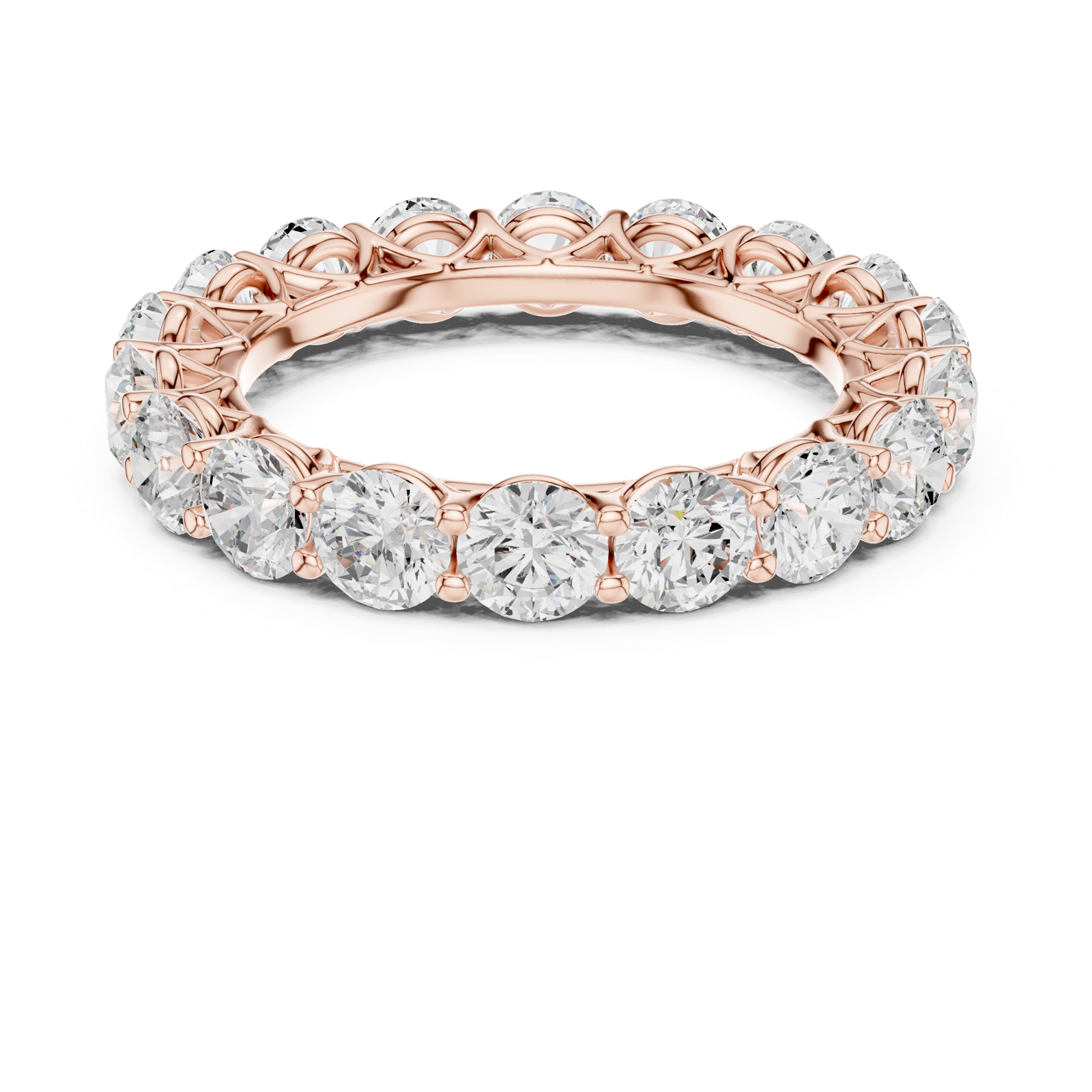 Gold Ring DDLR-675, Rose Gold, view 4