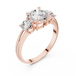 Gold Ring DDLR-1099, Rose Gold, view 2
