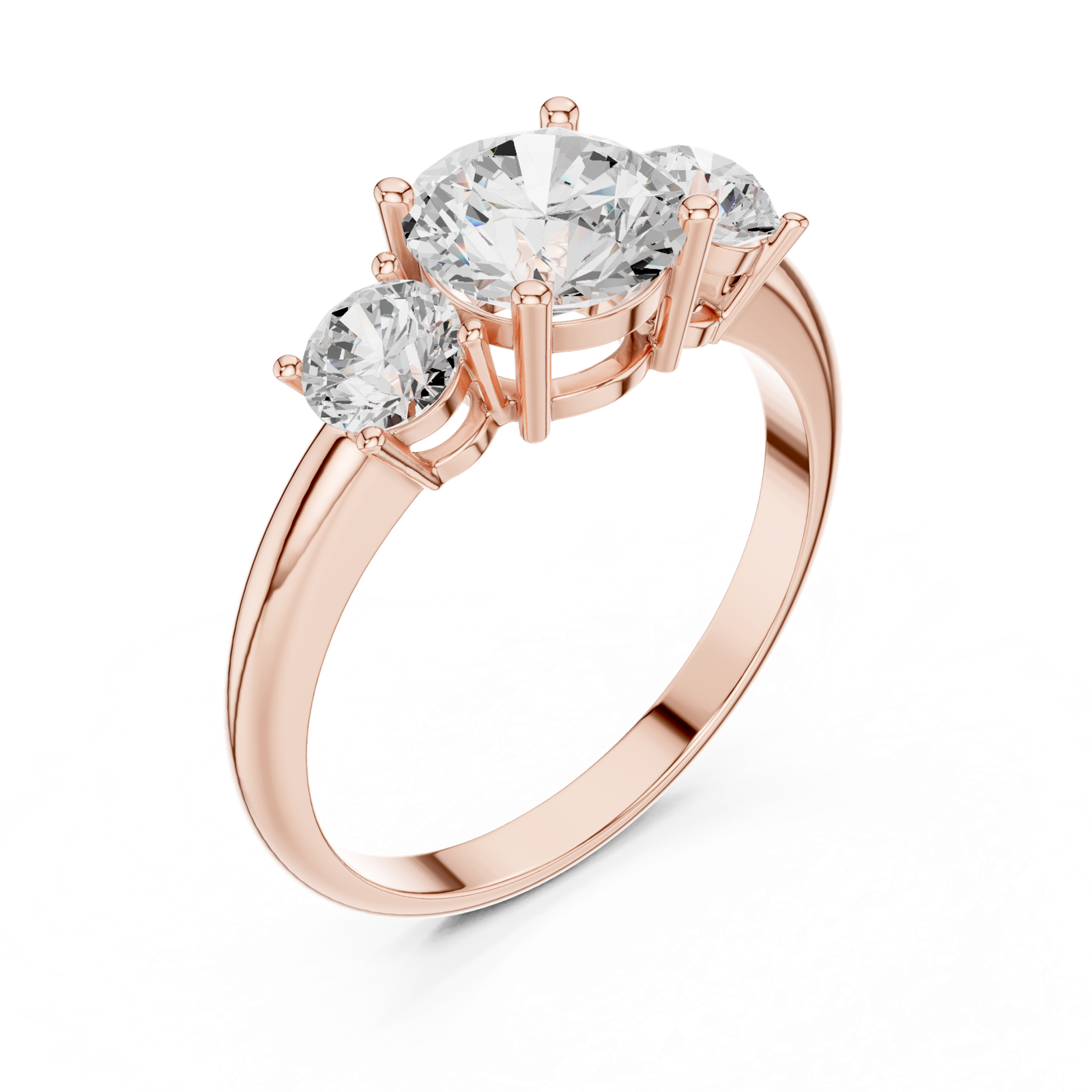 Gold Ring DDLR-1099, Rose Gold, view 2