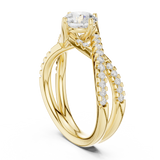 Gold Ring DDLR-666, Yellow Gold, view 1