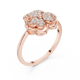Gold Ring DR-6274, Rose Gold, view 2